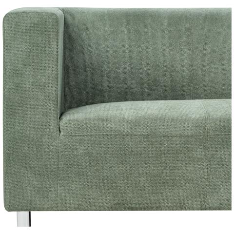 Divano 3 Posti Floro Ciniglia Verde Chiaro - Foto 8