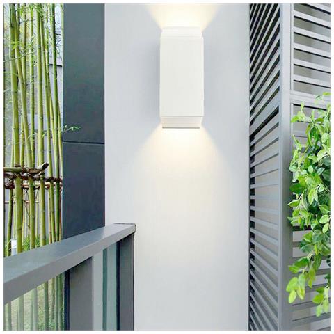 Applique Parete Led 6w Lampada Muro Ip65 Moderno Doppia Luce Naturale 4000k - Foto 5