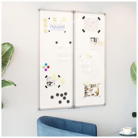 Lavagna Magnetica Pieghevole 80x100x1,7 Cm In Alluminio - Foto 1