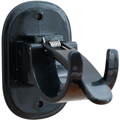 Staffe Per Aste Per Tende Invisibili E Resistenti (confezione Da 2) Black - Foto 2