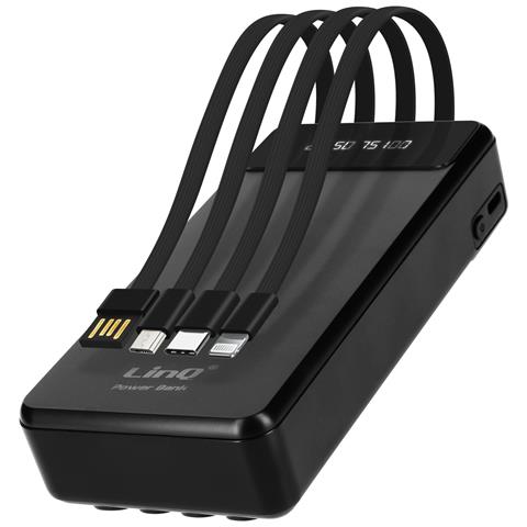 Batteria Di Emergenza 25800mah Cavo 4 In 1 Rimovibile E Porta Usb Bianco - Foto 1