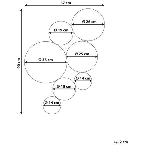 Specchio Laxou 57 Cm 90 Cm Rame - Foto 6
