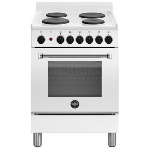 Cucina Elettrica AMN6604SBV 4 Fuochi a Gas Forno Elettrico Multifunzione Termoventilato Classe A 60cm Colore Bianco - Foto 1