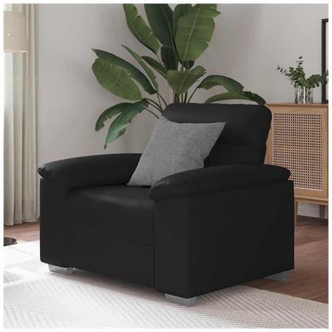 Poltrona Nera 60 cm in Similpelle - Foto 9