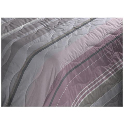 Trapuntino Piumino Estivo Primaverile 100gr Mq Leggero Disegno Scia Singolo Rosa - Foto 2