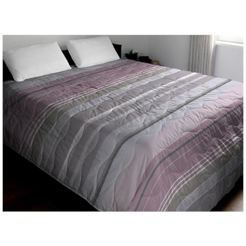 Trapuntino Piumino Estivo Primaverile 100gr Mq Leggero Disegno Scia Singolo Rosa - Foto 1