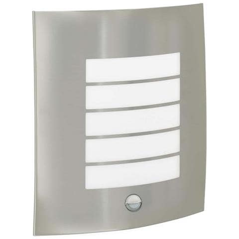 Lampada da Parete Esterno con Sensore 2 pz Argento Acciaio Inossidabile IP44 - Foto 1