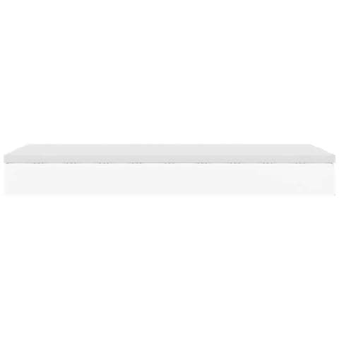 Struttura Letto Pouf con Materasso Bianco 100x200 cm Similpelle - Foto 9