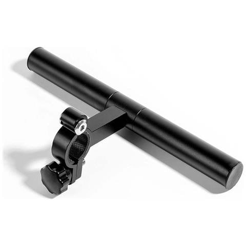 Estensione Manubrio Bici Nera 20cm - Supporto Multifunzione Per Luci E Accessori - Foto 1