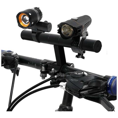 Estensione Manubrio Bici Nera 20cm - Supporto Multifunzione Per Luci E Accessori - Foto 3