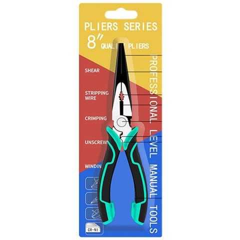 Pinze A Becco Eccentrico Crv Da 8 Pollici - Utensile Multifunzione Per Tagliare E Spelare Fili - Foto 1