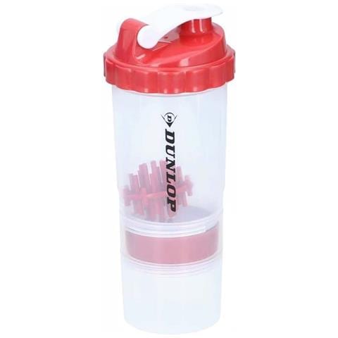 Bottiglia Sportiva 550 Ml Shaker Con Chiusura, Rosso - Foto 1