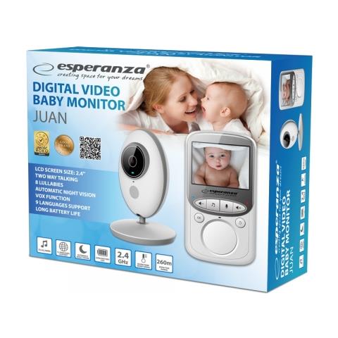 EHM003 monitor video per bambino 50 m Bianco - Foto 2