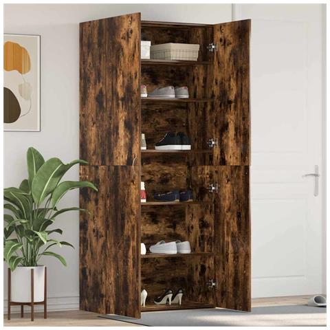 Mobile per scarpe con porta Multicolore 80 x 35.5 x 180 cm - Foto 2
