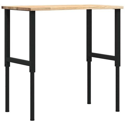 Banco da Lavoro 100x60x(71,5-98) cm Legno Massello Rovere - Foto 1