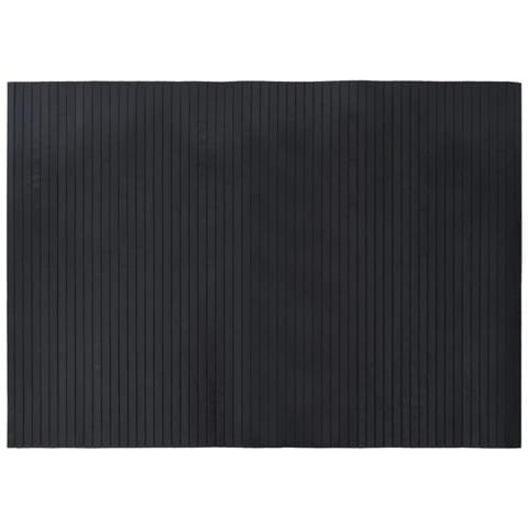 Tappeto Rettangolare Nero 70x100 cm in Bambù - Foto 1
