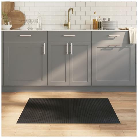 Tappeto Rettangolare Nero 70x100 cm in Bambù - Foto 2