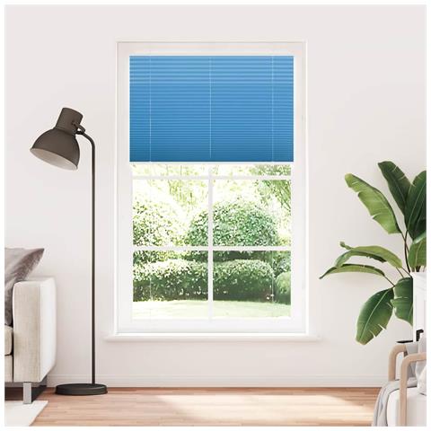 Tenda Plissettata Blu 120x200 cm Larghezza Tessuto 119,4 cm - Foto 2