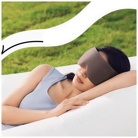 Mascherina Per Dormire Sagomata In Memory Foam - Blocca La Luce E Allevia L'affaticamento Oculare Brown - Foto 3