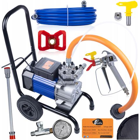 Pompa Airless Blue Strong Storm 990 Bss07 - 3500w, 22mpa, 18l /min | Set Completo Con Accessori Verniciatura E Manutenzione - Foto 2