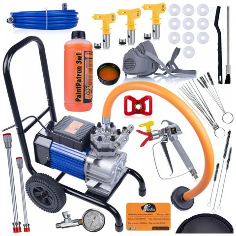Pompa Airless Blue Strong Storm 990 Bss07 - 3500w, 22mpa, 18l /min | Set Completo Con Accessori Verniciatura E Manutenzione - Foto 1