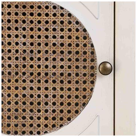Tavolino In Legno Laccato Bianco Con Griglia 46x36x68h Cm - Foto 8