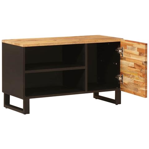 Mobile TV Marrone 80 x 33 x 46 cm Legno di mango massello - Foto 2