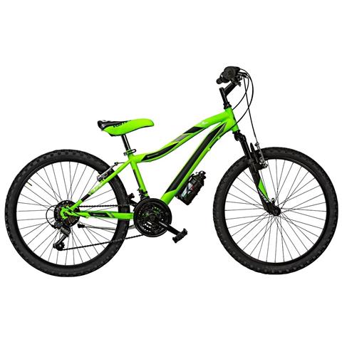 Bici Da Uomo Mountain Bike 26 Bicicletta Mtb Vx26sf Vortex Cambio 18v E Forcella Ammortizzata - 43 Verde Nero Argento Opaco - Foto 1