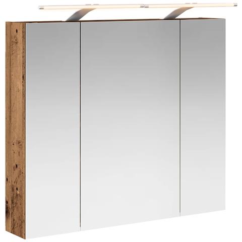 Mobiletto per specchio da bagno Legno vecchio 80 x 14.5 x 70 cm - Foto 1