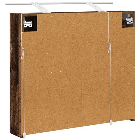 Mobiletto per specchio da bagno Legno vecchio 80 x 14.5 x 70 cm - Foto 9