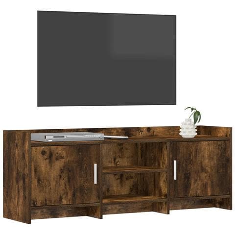 Mobile TV 130 x 33 x 47 cm Rovere Fumo Legno ingegnerizzato - Foto 2