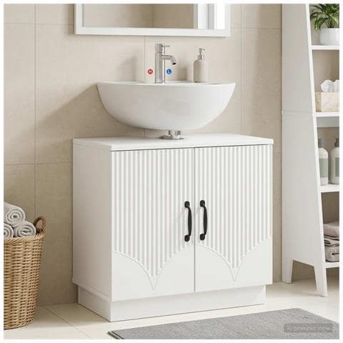 Armadio per Lavabo da Bagno HOORN Bianco 59,5 x 31,5 x 56 cm - Foto 2