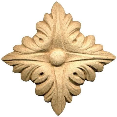 Fregio per Mobili in Pasta di Legno finitura Grezza 55x55 mm Art. 03.4515 - Foto 2