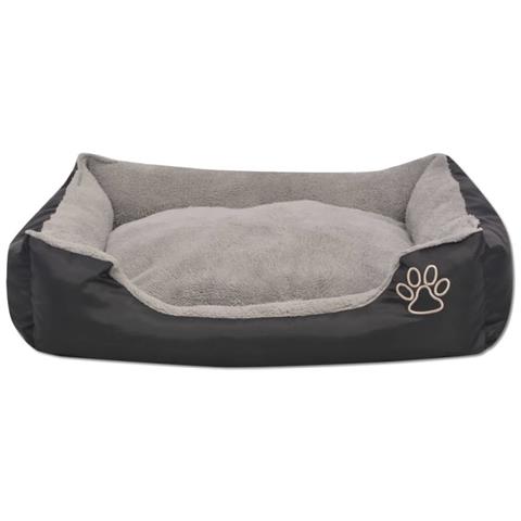 Cuccia Per Cani Con Cuscino Imbottito Taglia Xl Nero - Foto 5