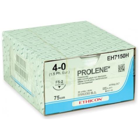SUTURA MONOFILAMENTO ETHICON PROLENE - 4/0 ago 19 mm - 45 cm - Foto 1