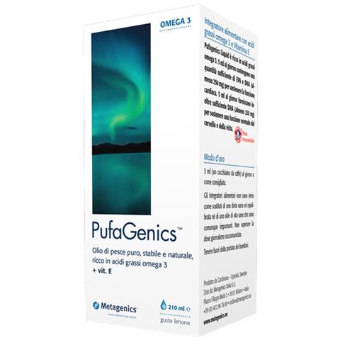 Pufagenics Integratore Olio Di Pesce Liquido 210 Ml - Foto 4