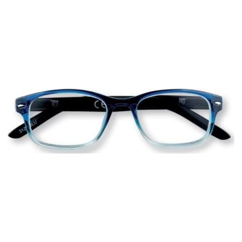 Occhiali Da Lettura Uomo Donna Unisex Blu + 3.00 Diottrie 31z-b1-blu, Occhiali Da Vista Da 3 Diottrie Premontati Per Presbiopia, Montatura In Policarbonato E Asta Con Sistema Flex - Foto 2