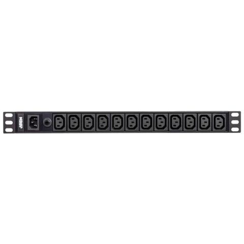 Basic Pdu Series Pe0112g - Stromverteilungseinheit (rack - Einbaufhig) - Wechselstrom 100-240 V - 2400 Va - Eingabe, Eingang Iec 60320 C14 - Ausgangsanschlsse: 12 (12 X Iec 60320 C13) - 1u - 3,05 M (pe0112g-at-g)  - Foto 3