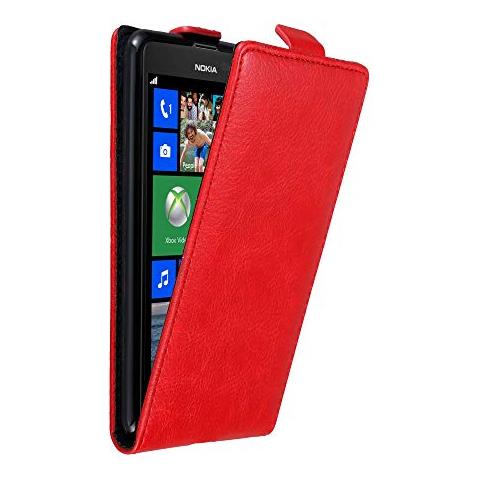 Custodia Compatibile Con Nokia Lumia 625 In Rosso Mela - Coperchio Protettivo In Design Flip Con Chiusura Magnetica - Foto 1