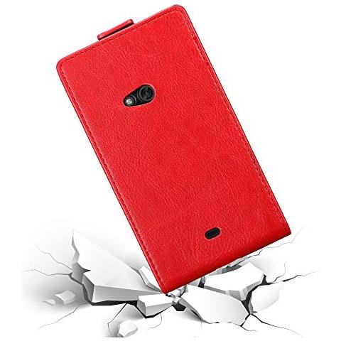 Custodia Compatibile Con Nokia Lumia 625 In Rosso Mela - Coperchio Protettivo In Design Flip Con Chiusura Magnetica - Foto 2