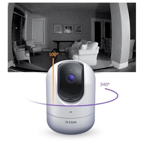 Videocamera a 360° Full HD Pan & Tilt Wi-Fi DCS-8526LH 2 MP Interno Giorno / Notte - Foto 4