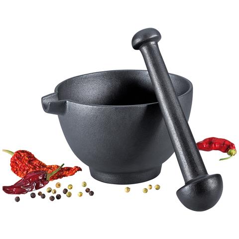 076066 mortaio e pestello Nero Ghisa - Foto 1