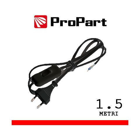 Prolunga Con Interruttore 1.5m Spina10a 2poli Nero Polybag - Foto 1