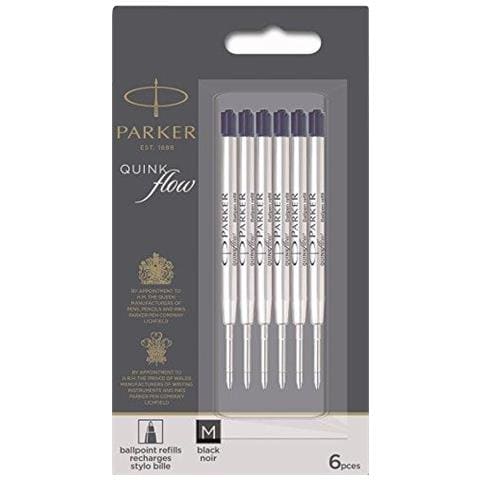 Quinkflow Sfera Ricariche Dellinchiostro Della Penna Punta Media Nero 6 Conte Value Pack - Foto 1