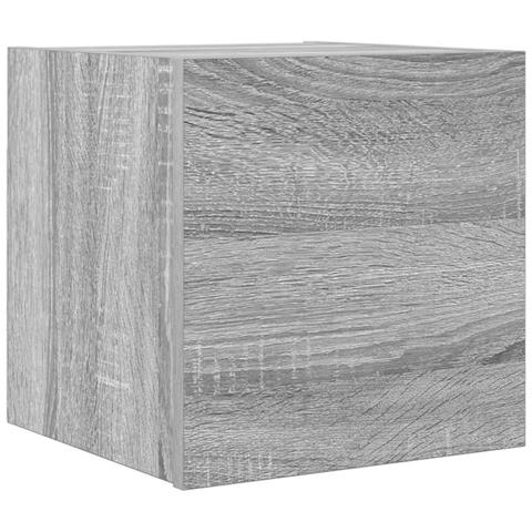 Armadietti Tv Montati A Parete Grigio Sonoma 30,5x30x30 Cm - Foto 1