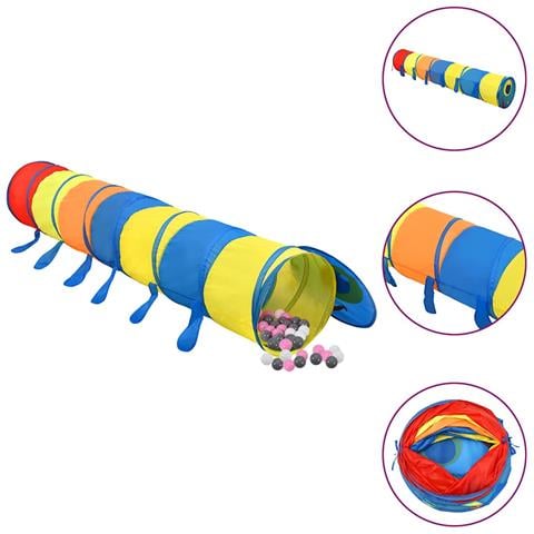 Tunnel Gioco Bambini 250 Palline Multicolore 245 Cm Poliestere - Foto 1
