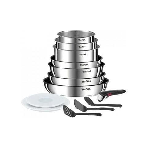 TEFAL Batteria Da Cucina Tefal Ingenio 13 Pezzi Induzione Acciaio Inossidabile Non Acconciata Sostenibile Emozione Su L897ds04 TEFAL Batteria Da Cucina Tefal Ingenio 13 Pezzi Induzione Acciaio Inossidabile Non Acconciata Sostenibile Emozione Su L897ds04