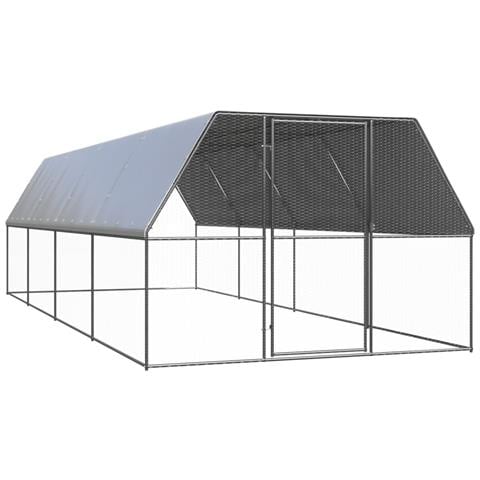 Gabbia Per Polli Da Esterno 3x8x2 M In Acciaio Zincato - Foto 1