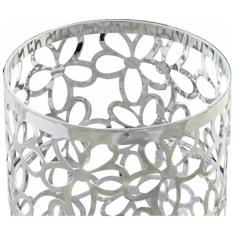 Vassoio Portaposate Dkd Home Decor Margarita Argentato Metallo 12 X 12 X 15 Cm - Foto 2