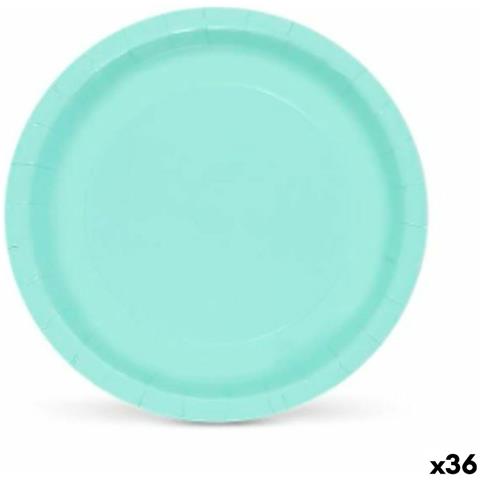 Set Di Piatti Algon Acquamarina Monouso Cartone 20 X 20 X 1,5 Cm (36 Unità) - Foto 1